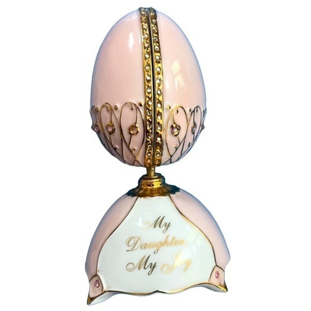 Pink and Gold Decorative Egg